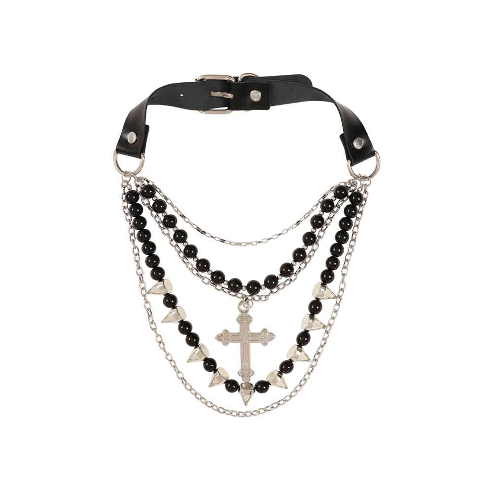 Banned - Dark Divine Choker - Zwart